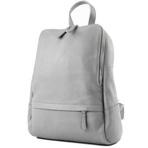 - T138 - ital ladies leather backpack bag (Grey)🦅